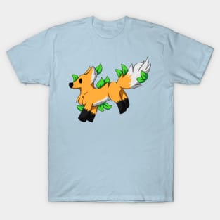 Chibi Fox Leaf T-Shirt